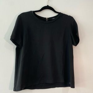 Forever 21 black short sleeve blouse
